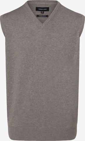 Andrew James Sweater Vest in Grey: front