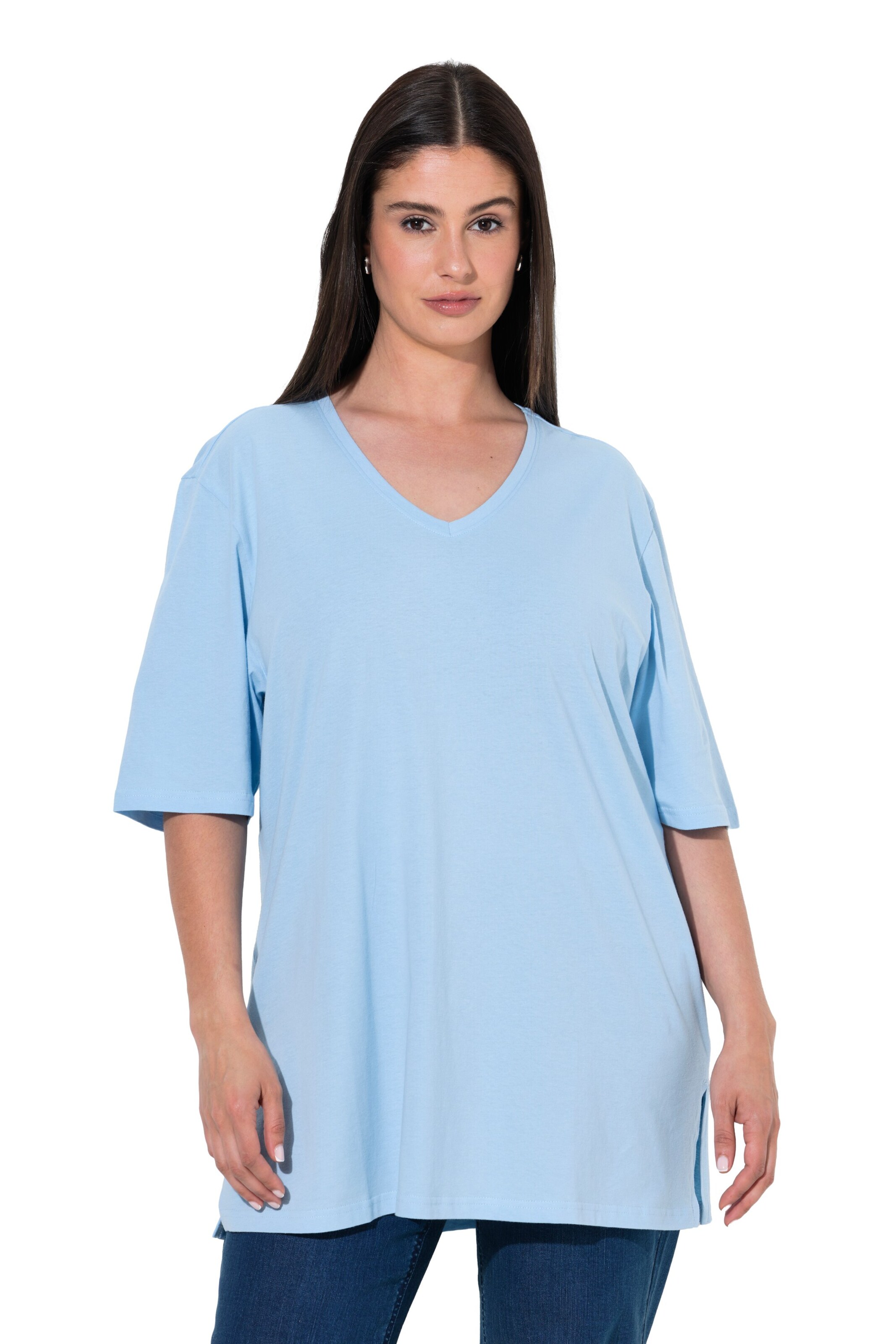Ulla Popken Shirt in Blau: Vorderseite