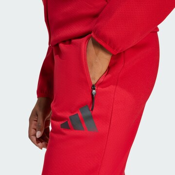 Effilé Pantalon de sport 'Z.N.E.' ADIDAS SPORTSWEAR en rouge