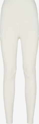 Plein Sport Skinny Sports trousers in White: front