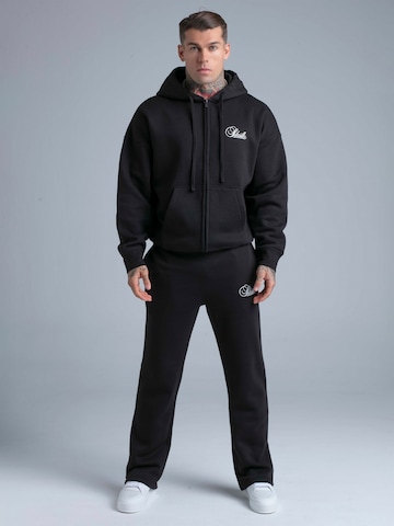 Tuta da jogging di SikSilk in nero: frontale