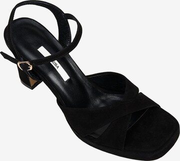 Desa - Sandalias de dedo 'Abendsandalen' en negro: frente