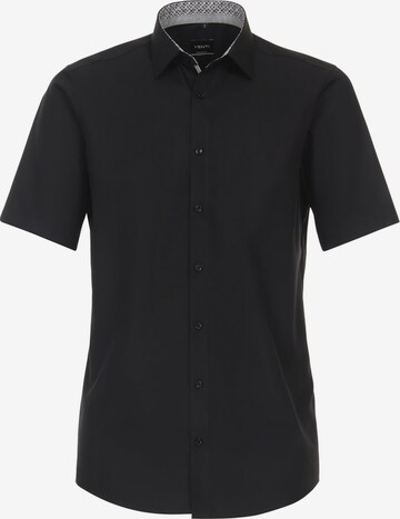 VENTI Regular fit Button Up Shirt in Black: front