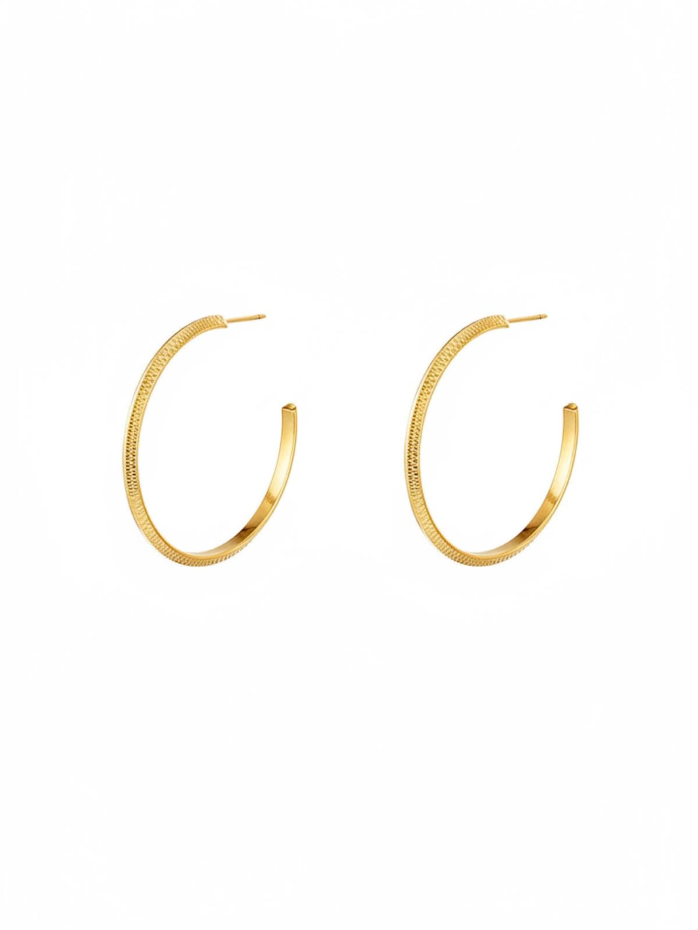 Cala Rose Ohrringe 'DIAMOND'‌‌‌‌‌ in Gold: Vorderseite