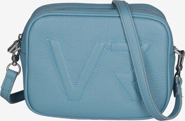 Borsa a tracolla 'Borsa a Tracolla Donna Pelle Virginia Rhinè Zip' di Virginia Rhinè in blu: frontale