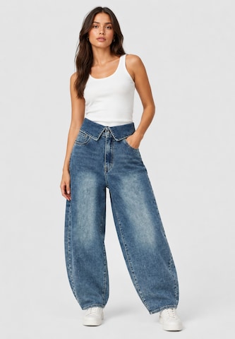 Elara Vat Jeans in Blauw