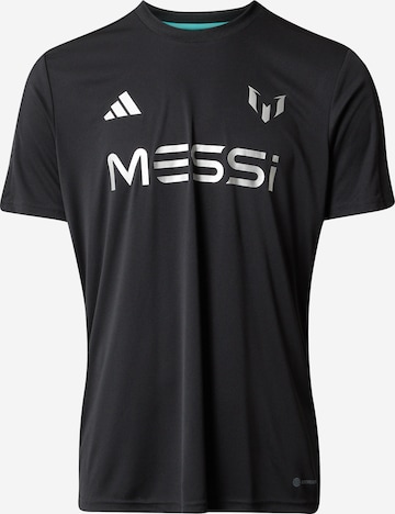 ADIDAS PERFORMANCE - Camiseta funcional 'Messi ' en negro: frente