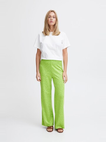 ICHI Regular Trousers 'Kate' in Green