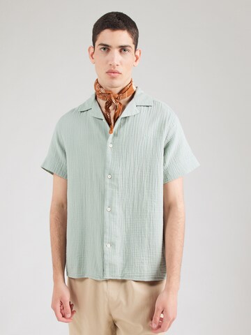Kronstadt Comfort fit Button Up Shirt 'Avery' in Green: front