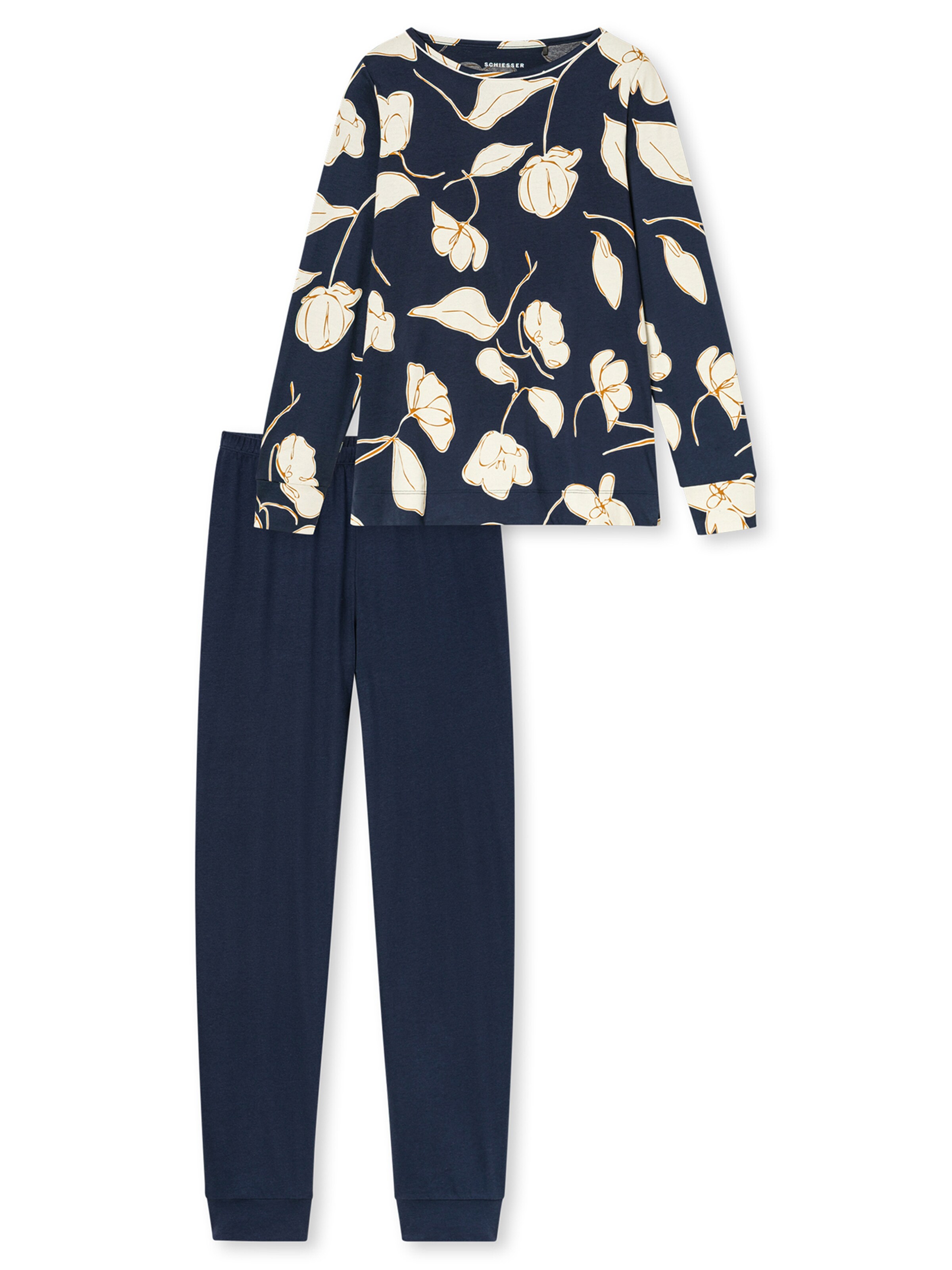 SCHIESSER Pajama ' Comfort Nightwear ' in Blue: front