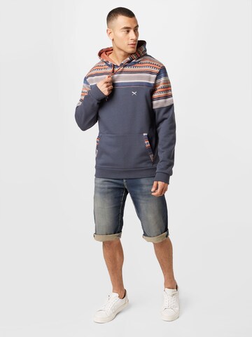 Iriedaily Sweatshirt 'Vintachi Block' in Blue