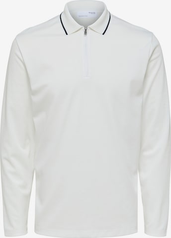 SELECTED HOMME - Camiseta 'FIGO' en blanco: frente