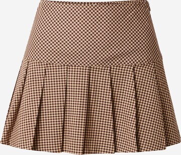 Monki Skirt in Brown: front