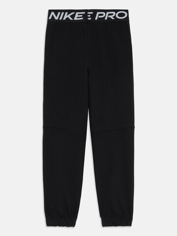 NIKE Tapered Workout Pants 'Pro' in Black