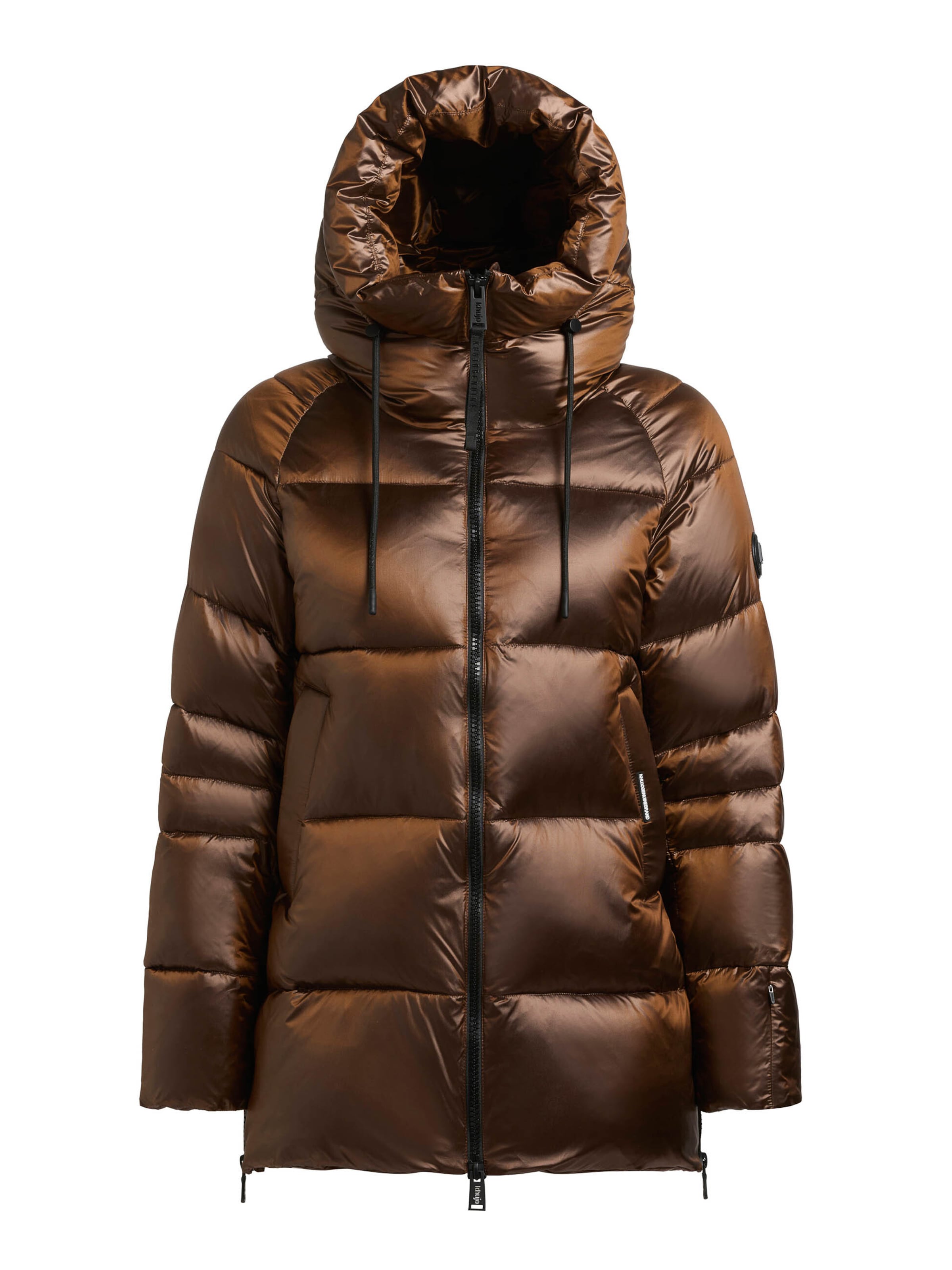 khujo Zimní bunda 'Cara' – hnědá: přední strana