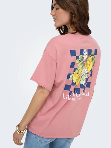 ONLY Oversized shirt 'ONLZINNIA' in Pink