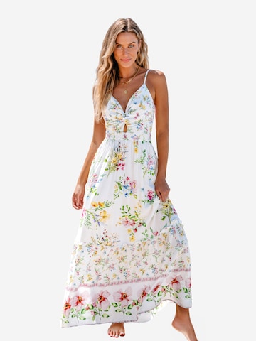 Cupshe Strandkleid in Weiß: Vorderseite