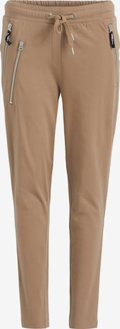 khujo Slim fit Trousers 'Lyndsy' in Brown: front