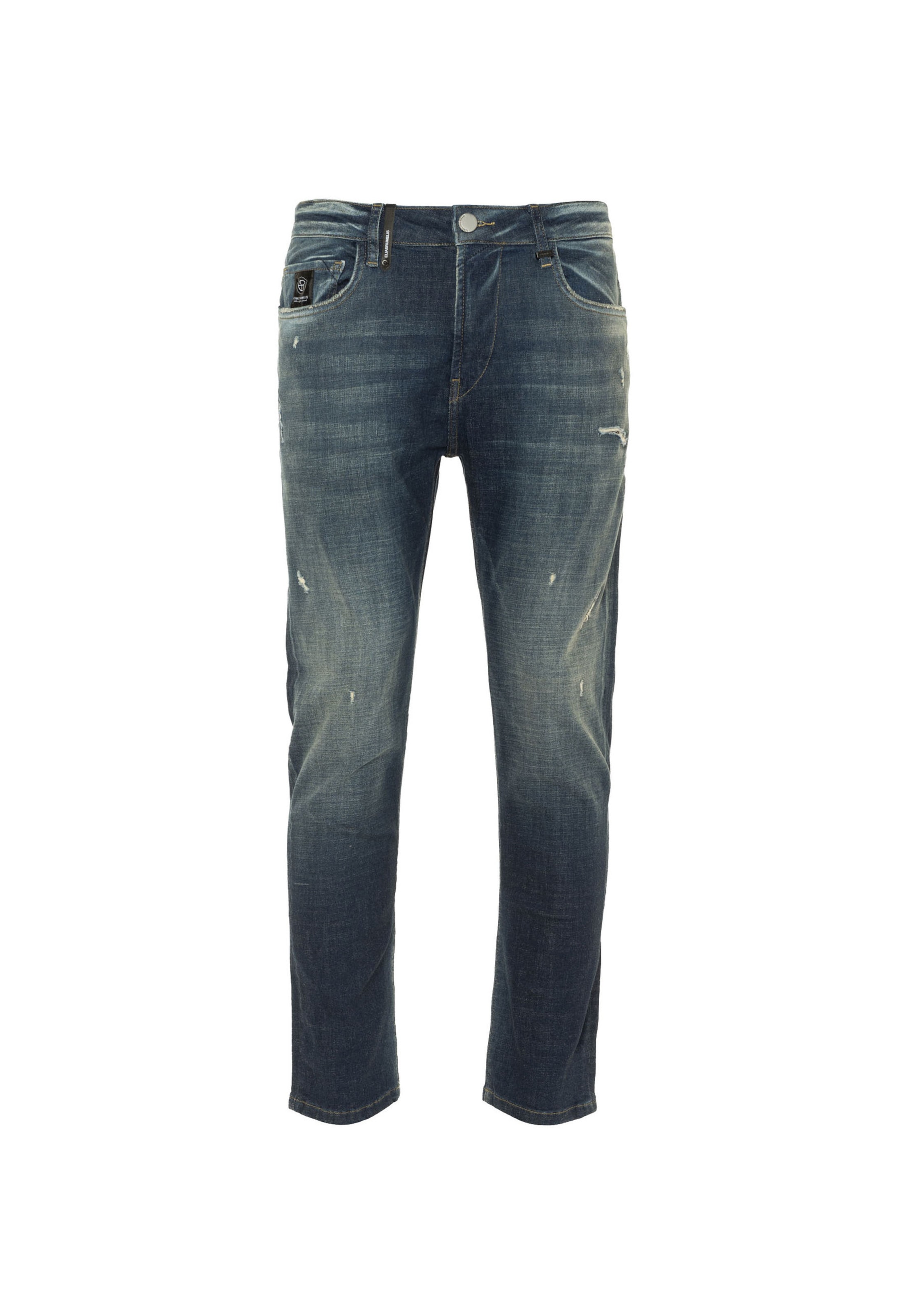 Elias Rumelis Jean 'Fredo' en bleu denim, Vue avec produit