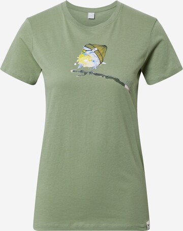 Tricou 'It Birdy' de la Iriedaily pe verde: față