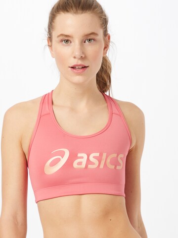 ASICS Bustier Biustonosz sportowy 'SAKURA' w kolorze różowy: przód