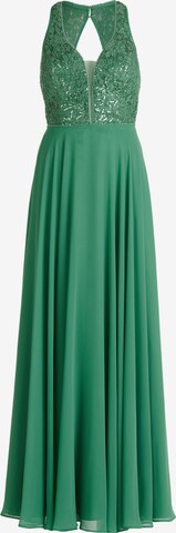 Robe de soirée Vera Mont en vert : devant