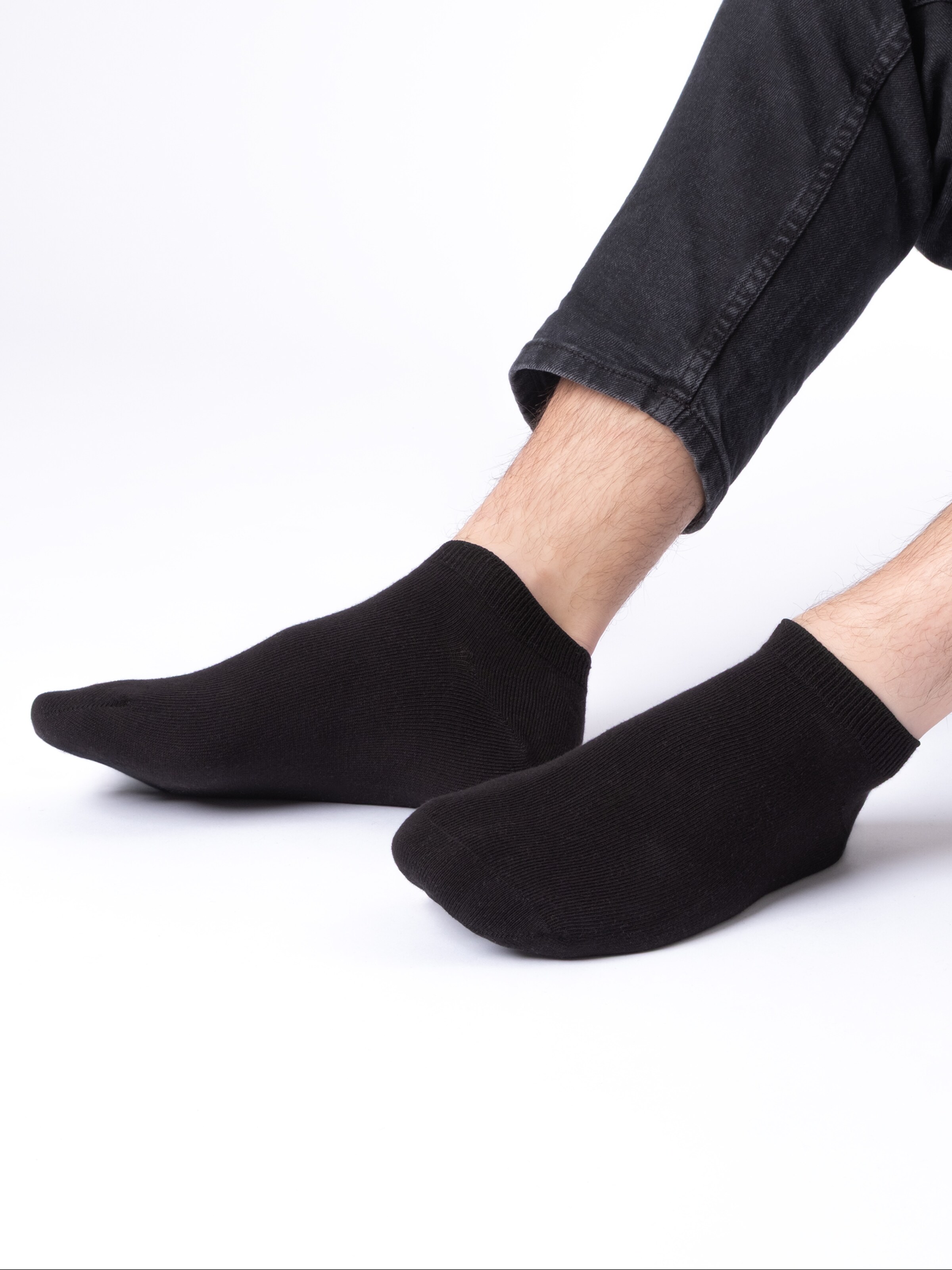 Occulto Sneaker Socken '100 Baumwolle' in Schwarz