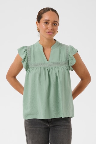 Kaffe Blouse 'Carrie' in Groen: voorkant