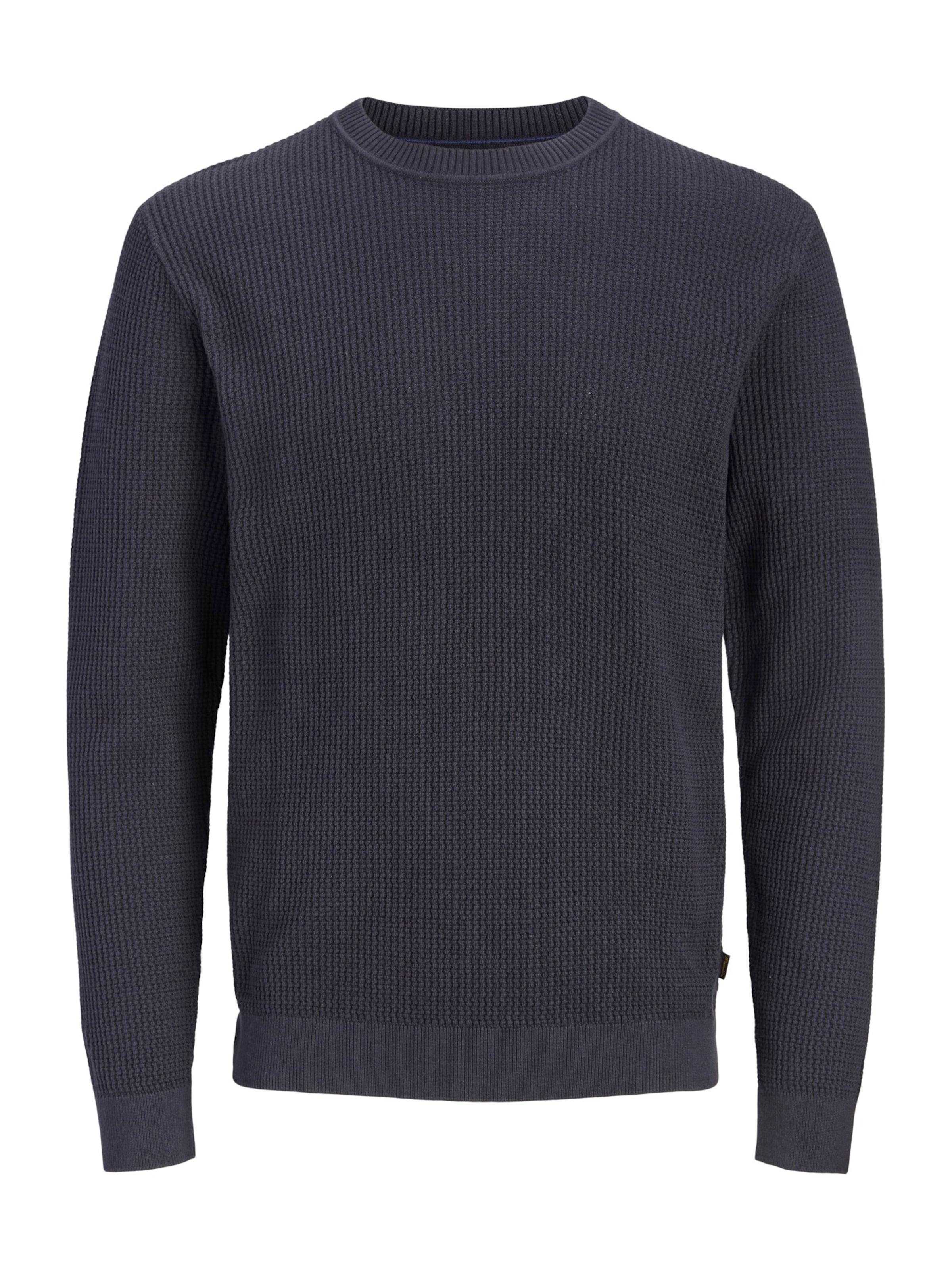 Jack & Jones Plus Trui 'JPRBLUSTANLEY' in Blauw: voorkant