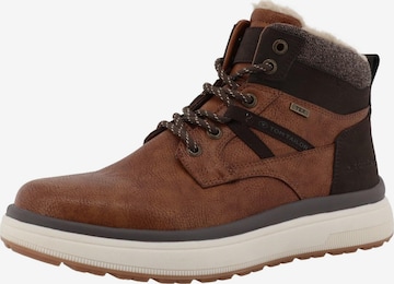 Baskets hautes TOM TAILOR en marron : devant