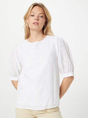 SISTERS POINT Blouse 'UBBY' in Wit: voorkant