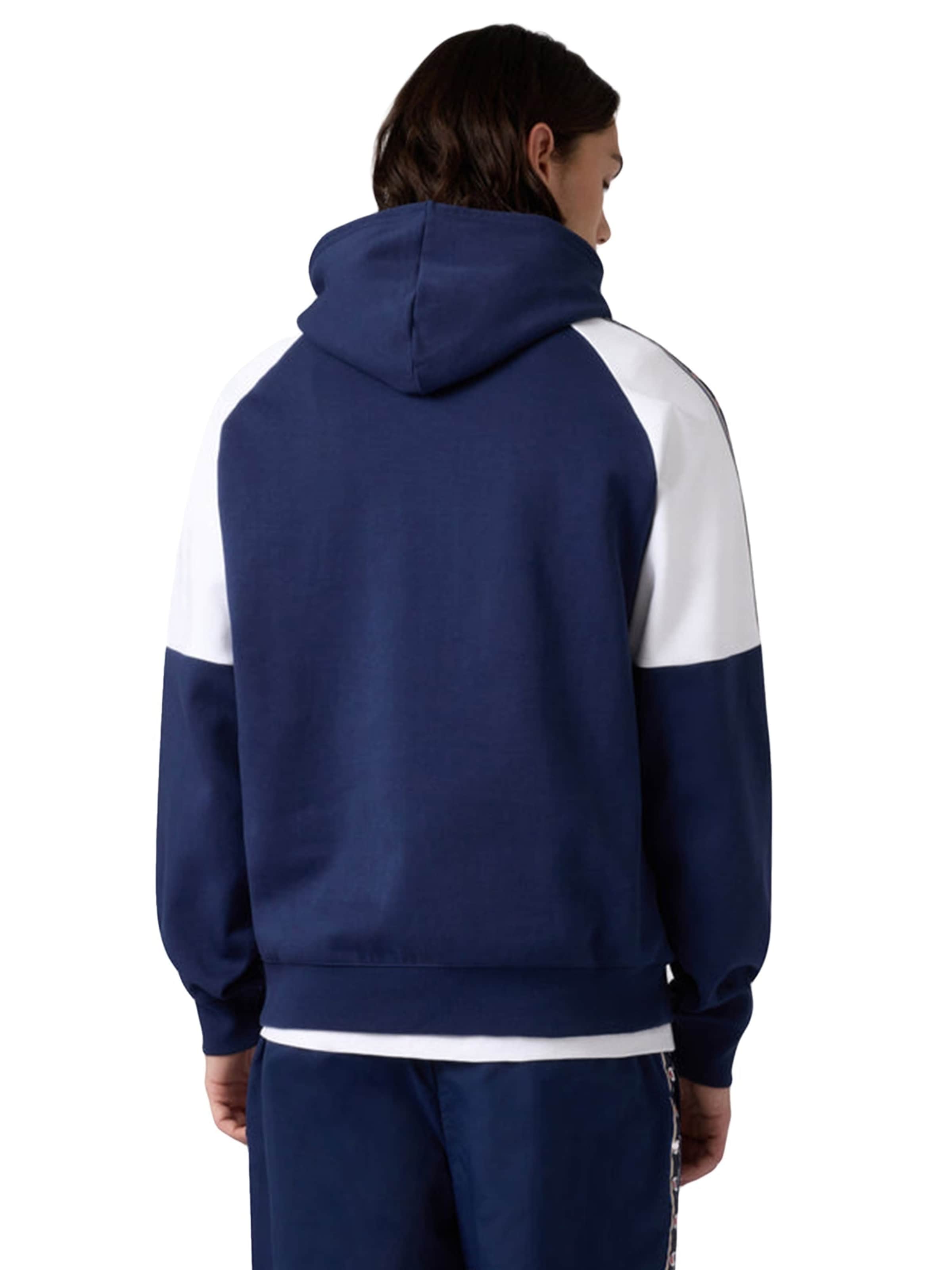 Felpa 'HOODED SWEATSHIRT NAVY / AVIO' di Champion in blu