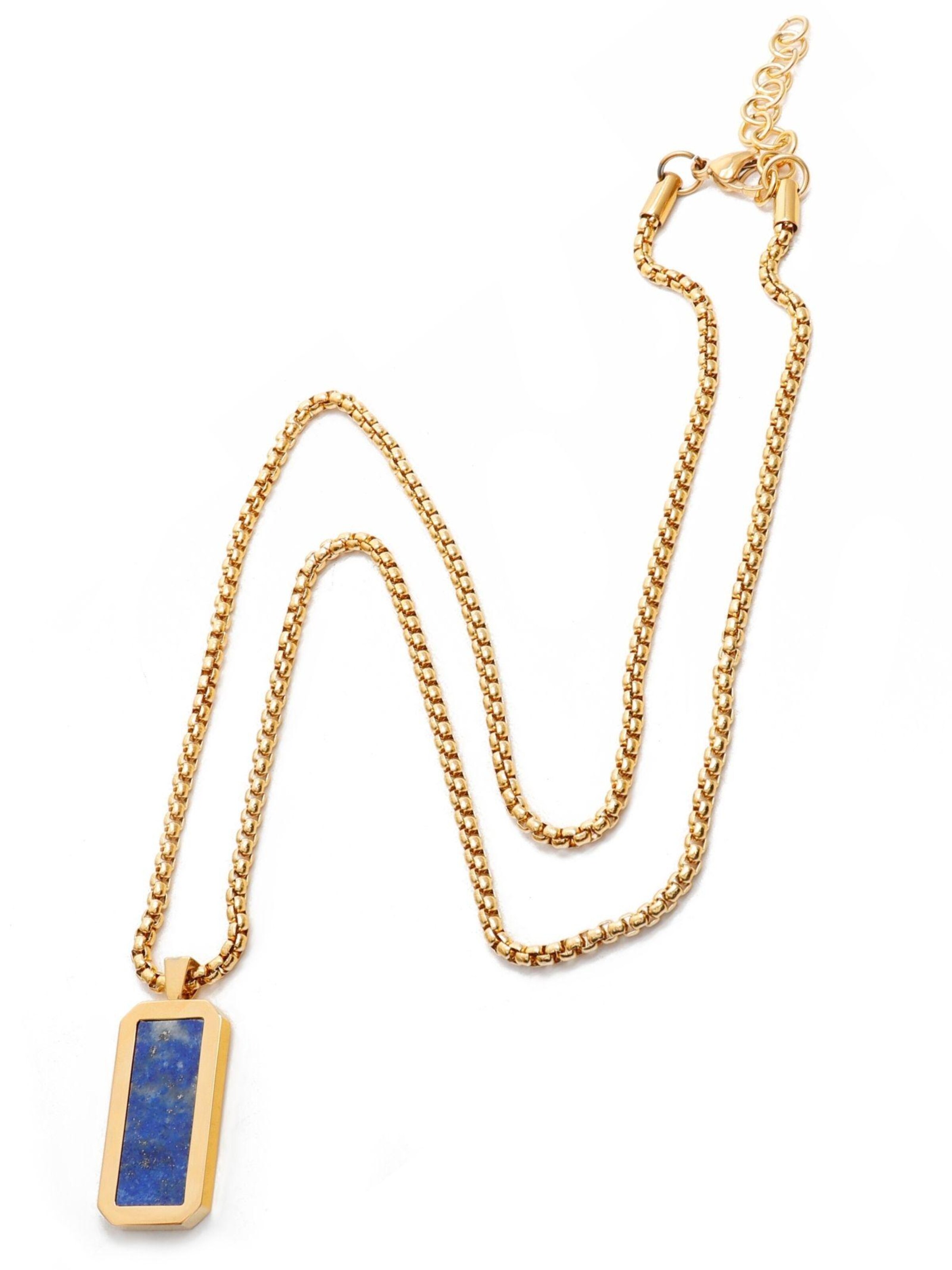 Chaîne 'Rectangle' GT Collection en bleu