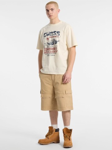 GUESS Originals Shirt 'GO' in Beige