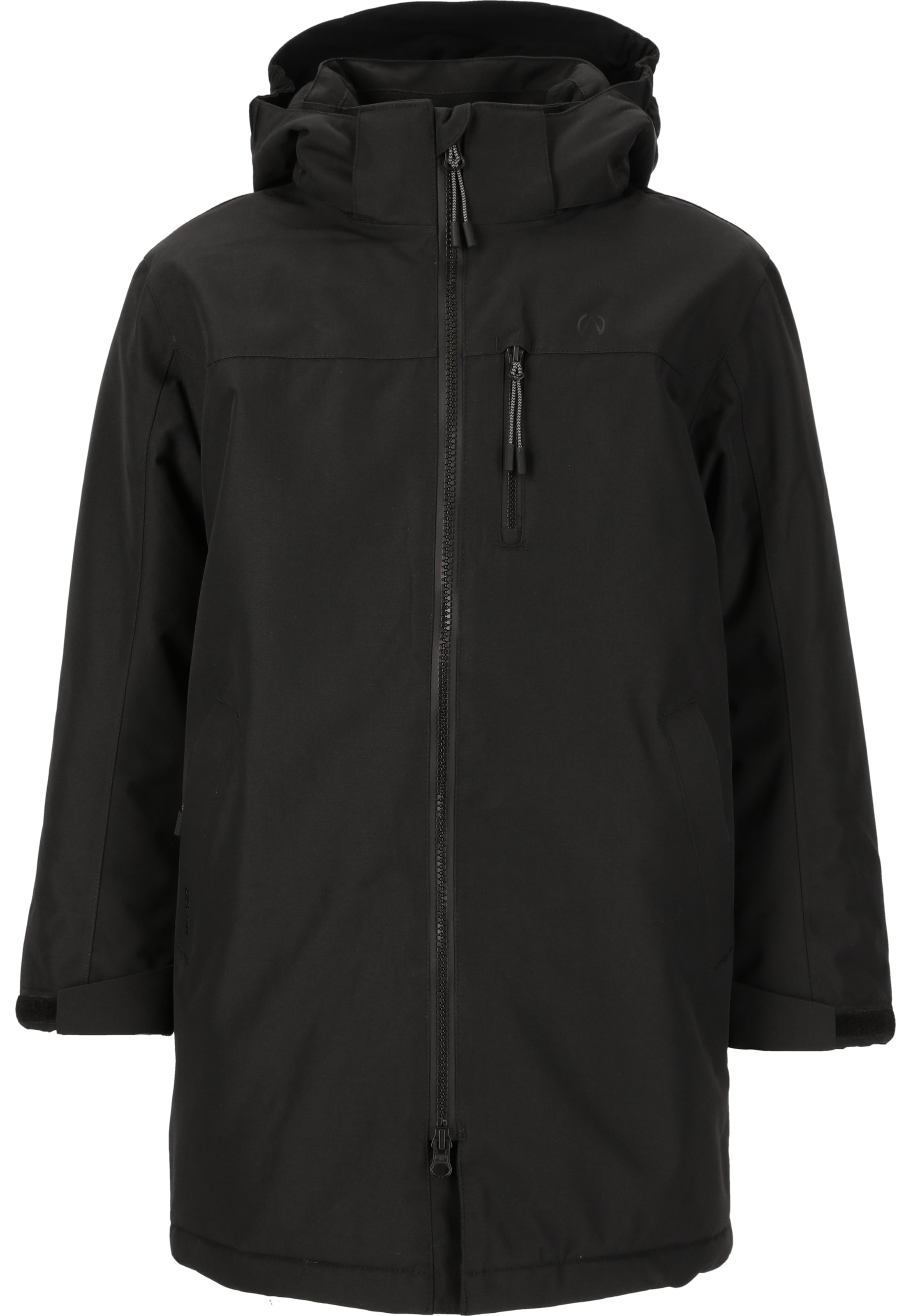 North Bend Outdoorjas 'Ridgeway' in Zwart: voorkant