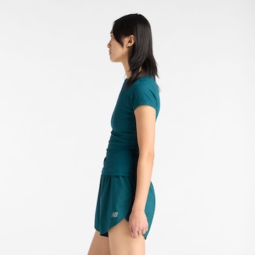 new balance Top 'Ribbed Fitted T-Shirt' in Groen