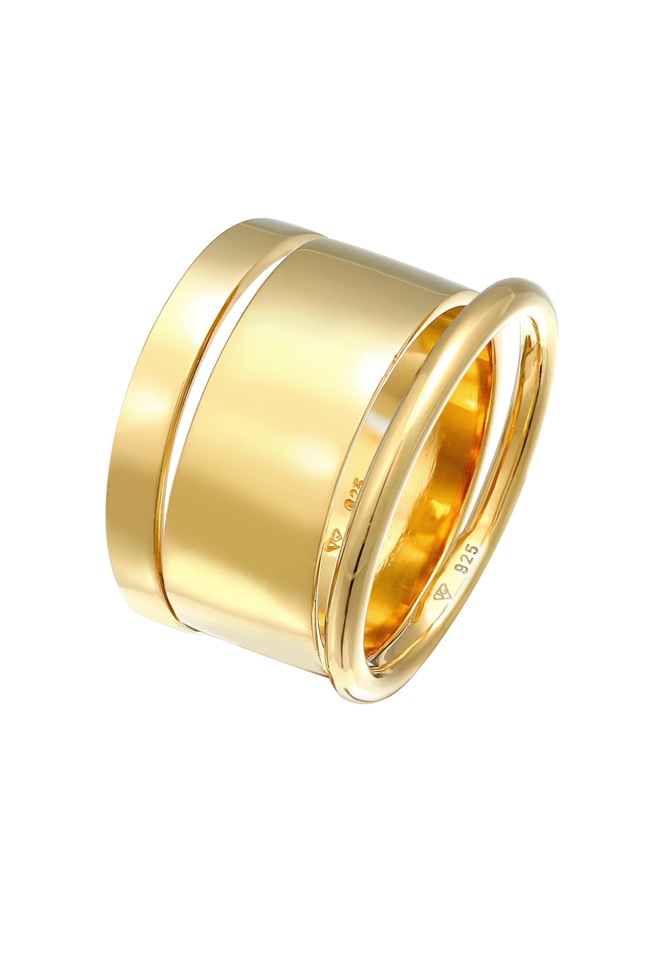 ELLI Sieraden set 'Ring Set' in Goud: voorkant