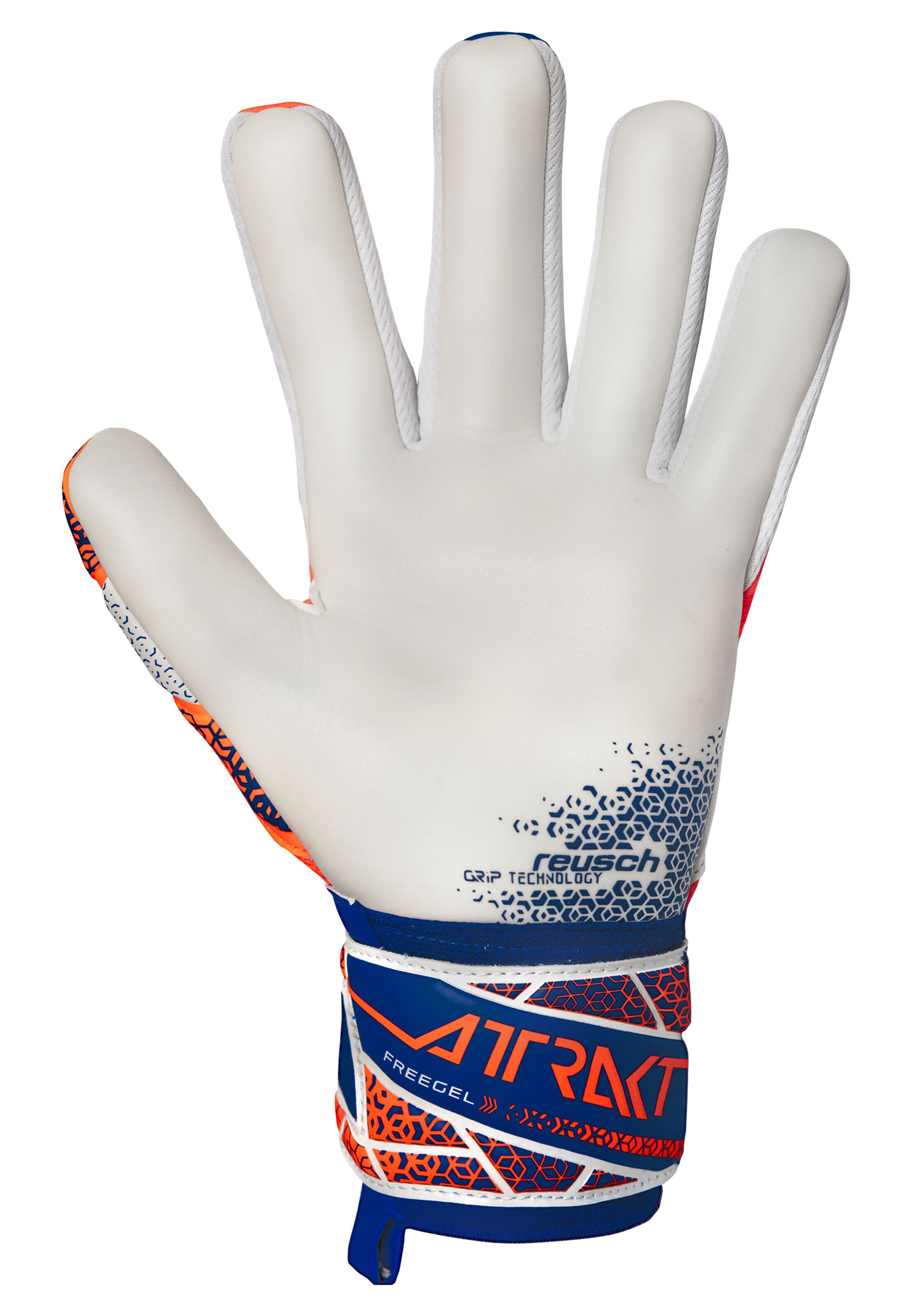REUSCH Sports gloves 'Attrakt Freegel Gold NC' in Blue
