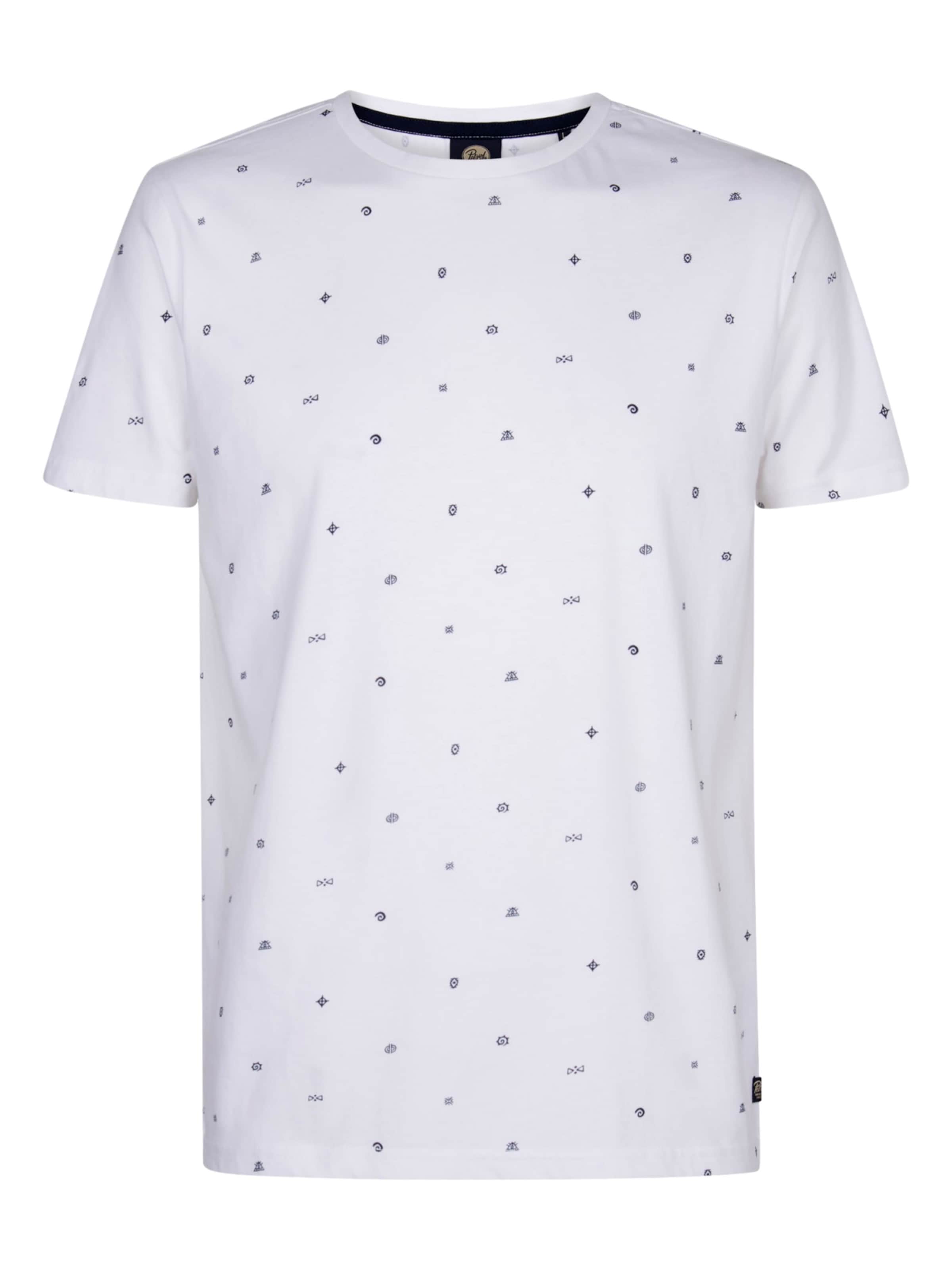 T-Shirt Petrol Industries en blanc : devant