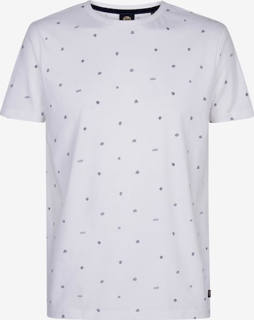 T-Shirt Petrol Industries en blanc : devant