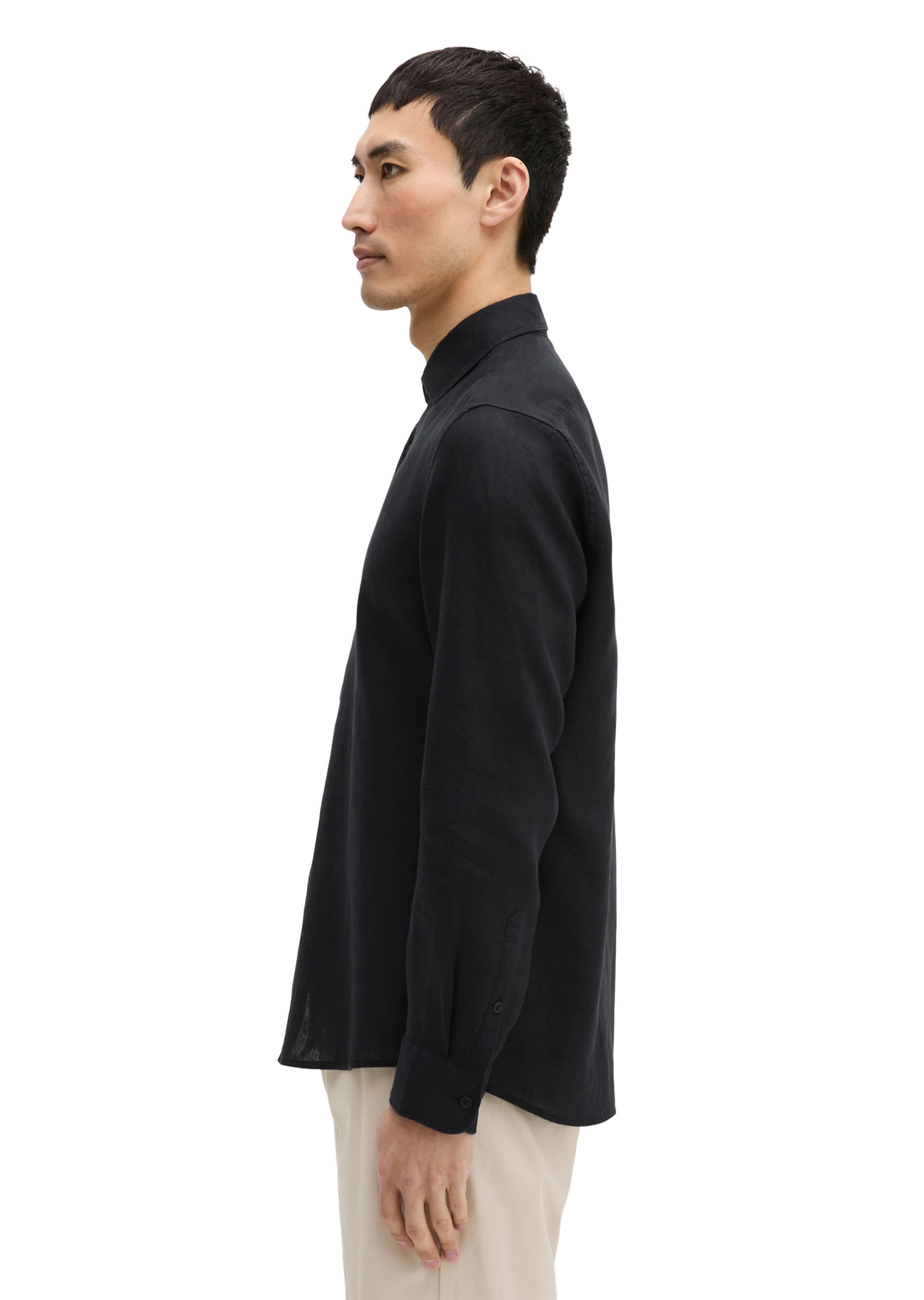 Marc O'Polo Regular fit Overhemd in Zwart