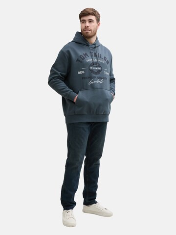 TOM TAILOR Men + Sweatshirt in Blauw