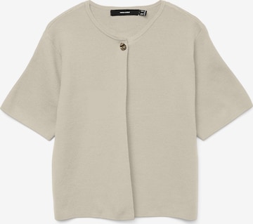 VERO MODA Knit Cardigan in White: front