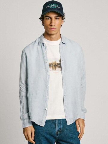 Coupe regular Chemise 'Arnau' Pepe Jeans en bleu : devant