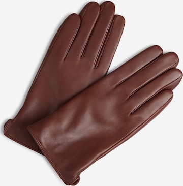 MARKBERG Full Finger Gloves 'Vilma' in Brown: front