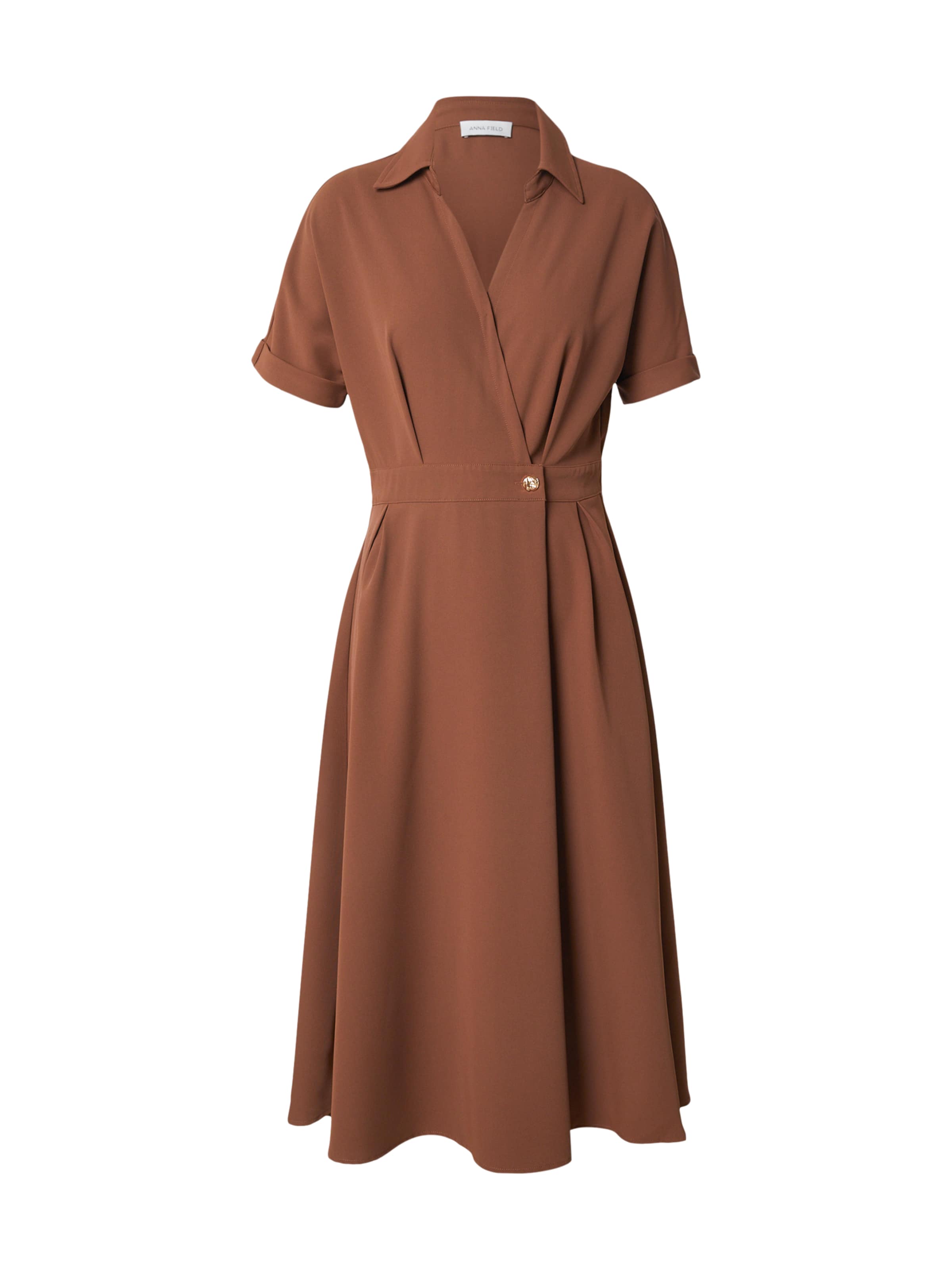 Robe-chemise Anna Field en marron : devant