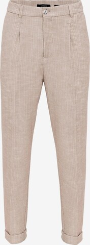 Coupe slim Pantalon Antioch en beige : devant