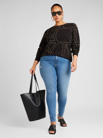ONLY Carmakoma Skinny Jeans 'Iconic' in Blauw