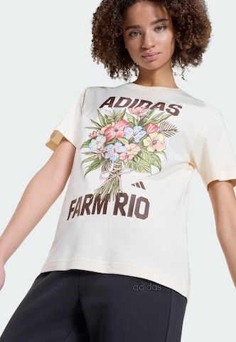 T-shirt fonctionnel 'Adidas x Farm Rio' ADIDAS SPORTSWEAR en beige