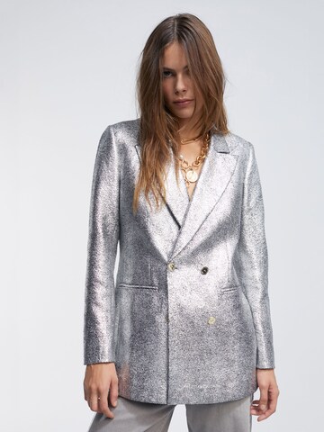 Blazer Lola Casademunt en argent : devant